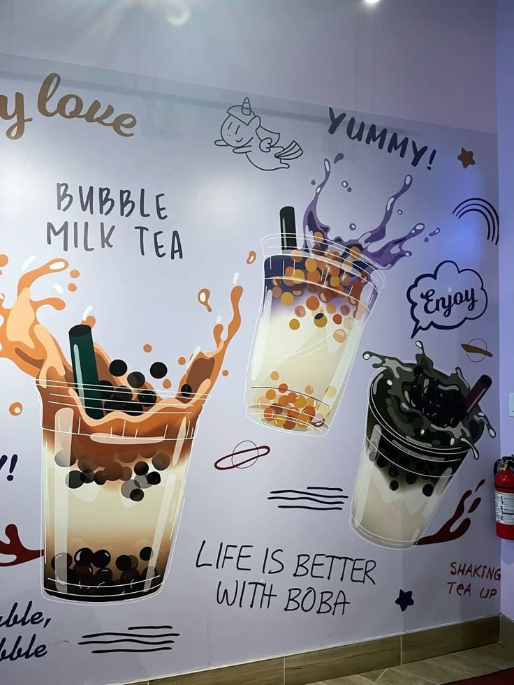 Bartender shaking a boba drink