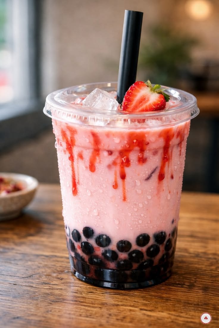 Strawberry fruit tea