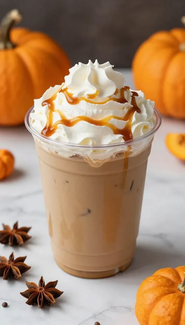 Pumpkin spice milk tea