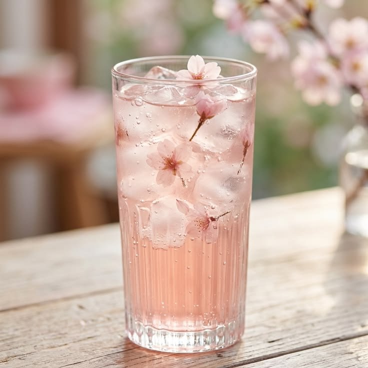 Cherry blossom fruit tea
