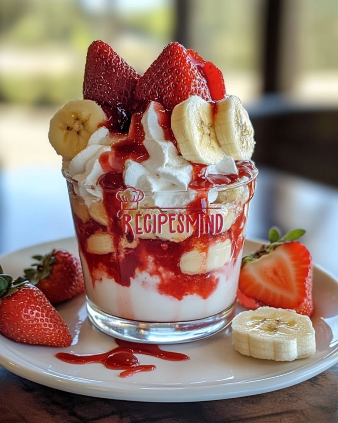 Strawberry banana smoothie