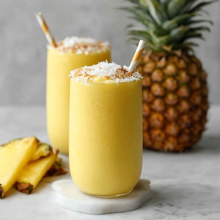 Coconut pineapple slush